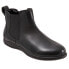 Softwalk Highland S2053-001 Womens Black Leather Slip On Chelsea Boots 6.5