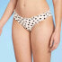 Фото #1 товара Women's Ruffle Cheeky Bikini Bottom - Shade & Shore™ Cream Polka Dot