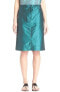 Фото #3 товара Tibi 152836 Women's Penna Taffeta Cargo Skirt Dark Blue/Green Sz. 2