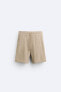 Textured bermuda shorts