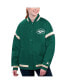 Фото #1 товара Свитшот Starter женский Турнирная куртка с V-образной застежкой, зеленый, New York Jets