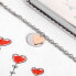 Фото #6 товара Двухцветный браслет с сердечком LPS05APY04