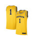 Фото #1 товара Men's #1 Maize Michigan Wolverines Limited Authentic Jersey
