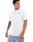 Jack & Jones oversized scenic back print t-shirt in white