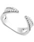 ფოტო #3 პროდუქტის Diamond Cuff Ring (1/10 ct. t.w.) in Sterling Silver