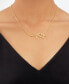 ფოტო #3 პროდუქტის Women's When Stars Align Constellation Necklace in 14k Gold Plate