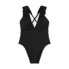 Фото #3 товара Women's Plunge Flounce Neckline One Piece Swimsuit - Shade & Shore
