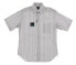 Фото #1 товара TailorByrd Mens Multi-Color Striped Short Sleeve Button-Up Shirt Size Medium