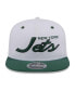 ფოტო #2 პროდუქტის Men's White/Green New York Jets Sparky Original 9FIFTY Snapback Hat