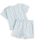 Фото #2 товара Костюм для малышей First Impressions с принтом ананасов - рубашка с пуговицами и шорты, 2 шт., Создано для Macy's