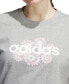 Фото #1 товара Футболка Adidas женская с принтом Daisy Logo 100% хлопок