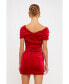 Фото #3 товара Women's Velvet Mini Dress