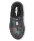 Фото #4 товара Karl Lagerfeld Men's Faux Fur Lined Quilted Toggle Slip On with Front Logo Plaque Slippers