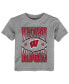 ფოტო #1 პროდუქტის Toddler Boys and Girls Heather Gray Wisconsin Badgers Top Class T-shirt