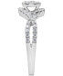 ფოტო #3 პროდუქტის Diamond Halo Twist Ring (5/8 ct. t.w.) in 14k White Gold