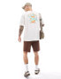 ONLY & SONS relaxed fit t-shirt with Acapulco back print in off white