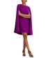 ფოტო #2 პროდუქტის Women's Georgette Cape Dress