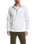 Brooks Brothers Sueded Jersey 1/2-Zip Pullover Men's White M