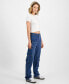 Фото #3 товара Juniors' High-Rise Baggy Straight Cargo Jeans