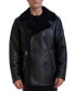 ფოტო #1 პროდუქტის Men's Faux-Shearling Double-Breasted Car Coat