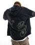 Фото #1 товара ASOS DESIGN oversized hoodie in black with dragon embroidery