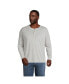 Фото #1 товара Big & Tall Super-T Long Sleeve Henley Shirt
