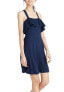 Madewell 155845 Women's Apron Ruffle Dress Sleeveless Deep Navy Sz. 6