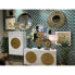 Wall mirror Romimex Golden Metal Circles 87 x 87 x 3 cm