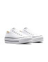 Фото #3 товара Converse Chuck Taylor All Star leather Lift Ox trainers in white