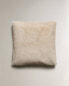 Faux fur cushion cover