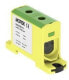 MOREK Złączka szyn gwint AL/CU 6-95mm2 TS35 1-tor 2-otw zaciskowe OTL95 żółto- zielony (MAA1095Y10)