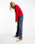 Фото #2 товара & Other Stories crew neck jumper in red