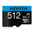 Фото #1 товара ADATA Premier 512GB microSDXC (UHS-I U1, Class 10, V10, A1)