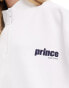 Фото #3 товара Prince co-ord half zip sweatshirt in white