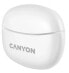 Фото #8 товара Canyon Kompiuterio kolon?l?s Canyon TWS-5 Bluetooth headset, with microphone, BT V5.3 JL 6983D4, Frequence Response:20Hz-20kHz, battery EarBud 40mAh*2+Charging Case 500mAh, type-C kabelio ilgis 0.24m, size: 58.5*52.91*25.5mm, 0.036kg, Baltas