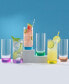 Фото #5 товара Hue Colored Highball Drinking Glasses 13 oz, Set of 6