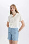 Фото #1 товара Рубашка Regular Fit белая для женщин от defacto