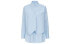 Фото #1 товара Рубашка MM6 Maison Margiela FW21 дизайн с ошибкой зрения длинный рукав мужская синяя