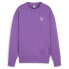 Puma Better Classics Relaxed Logo Crew Neck Sweatshirt Womens Purple 62423150