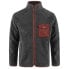 Fjällräven Vardag Pile full zip fleece Dark Grey / Maroon, M - фото #1