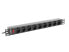 Lanberg PDU-09E-0300-BK - 1U - Horizontal - Black - 9 AC outlet(s) - Type E - Activity