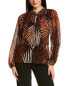 Фото #1 товара Блузка Kobi Halperin Oakley для женщин коричневого цвета, размер S