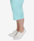 Фото #5 товара Plus Size Embellished Stretch Denim Capri Pants