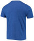 ფოტო #2 პროდუქტის Men's Heathered Royal Buffalo Bills Field Goal Pocket Tri-Blend T-shirt