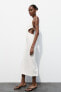 Фото #5 товара Платье миди с фигурным вырезом на груди ZARA