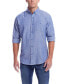 Фото #1 товара Men's Long Sleeve Solid Cotton Twill Shirt