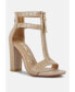 Фото #2 товара Women's Felicity Zip Up Block Heel Sandals