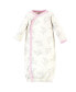 ფოტო #3 პროდუქტის Baby Girls Baby Organic Cotton Side-Closure Snap Long-Sleeve Gowns 3pk