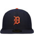 Фото #3 товара Men's Navy Detroit Tigers Authentic Collection On-Field Road 59FIFTY Fitted Hat
