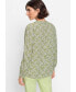 ფოტო #2 პროდუქტის Women's 100% Viscose Long Sleeve Printed Tunic Blouse